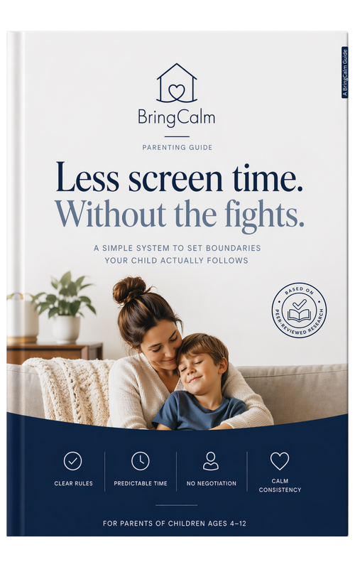 he No-Fight Screen Time System — digital parenting guide to reduce screen time battles for families with kids aged 4–12